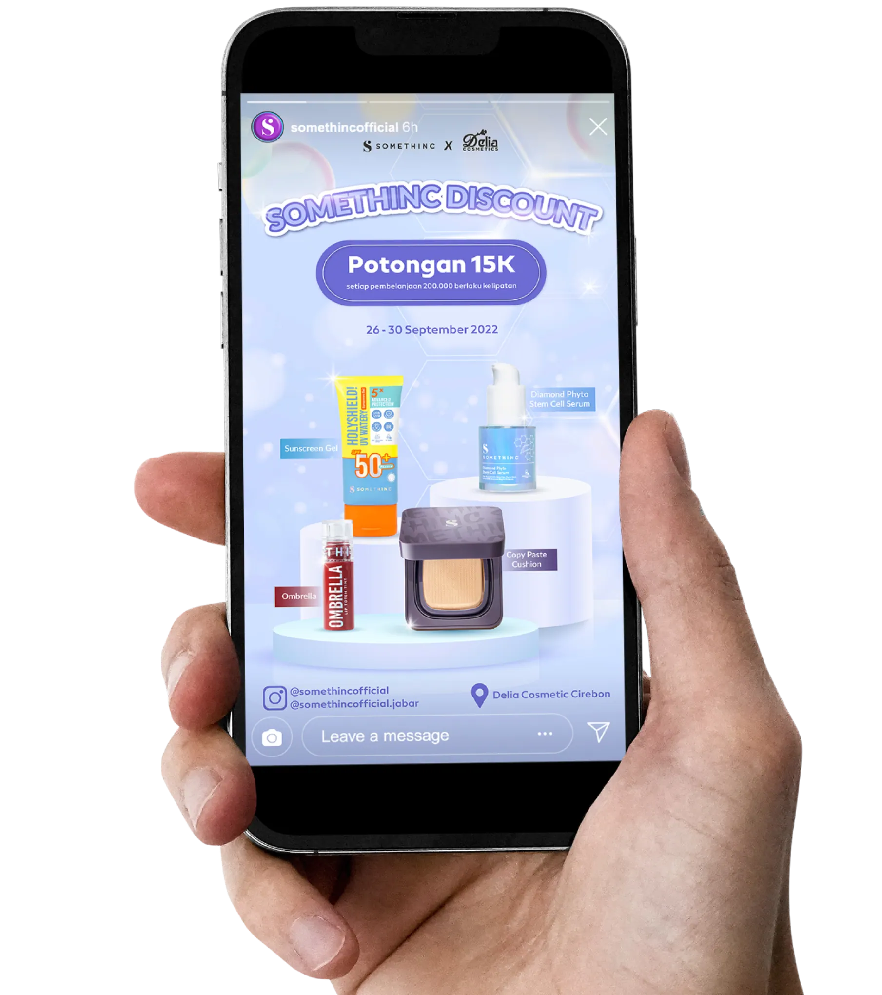 social media design sample from swft